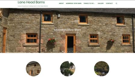 image of the Lane Head Barns website