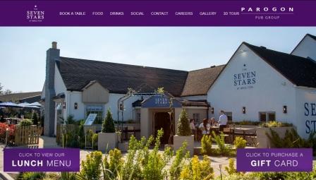 image of the Seven Stars website