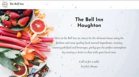 image of the Bell Inn website